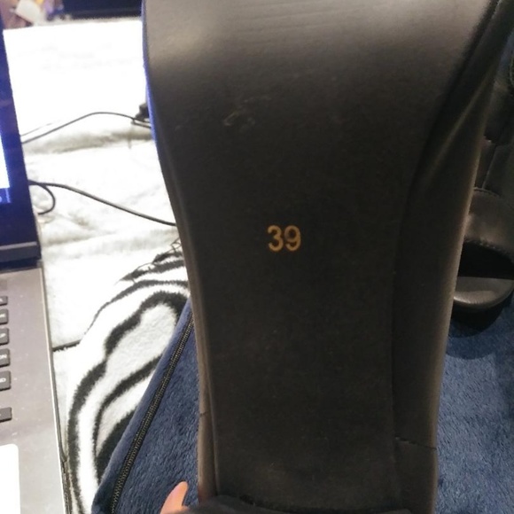 Womens Gorgeous Peeptoe Booties Black size 39 - Picture 3 of 5